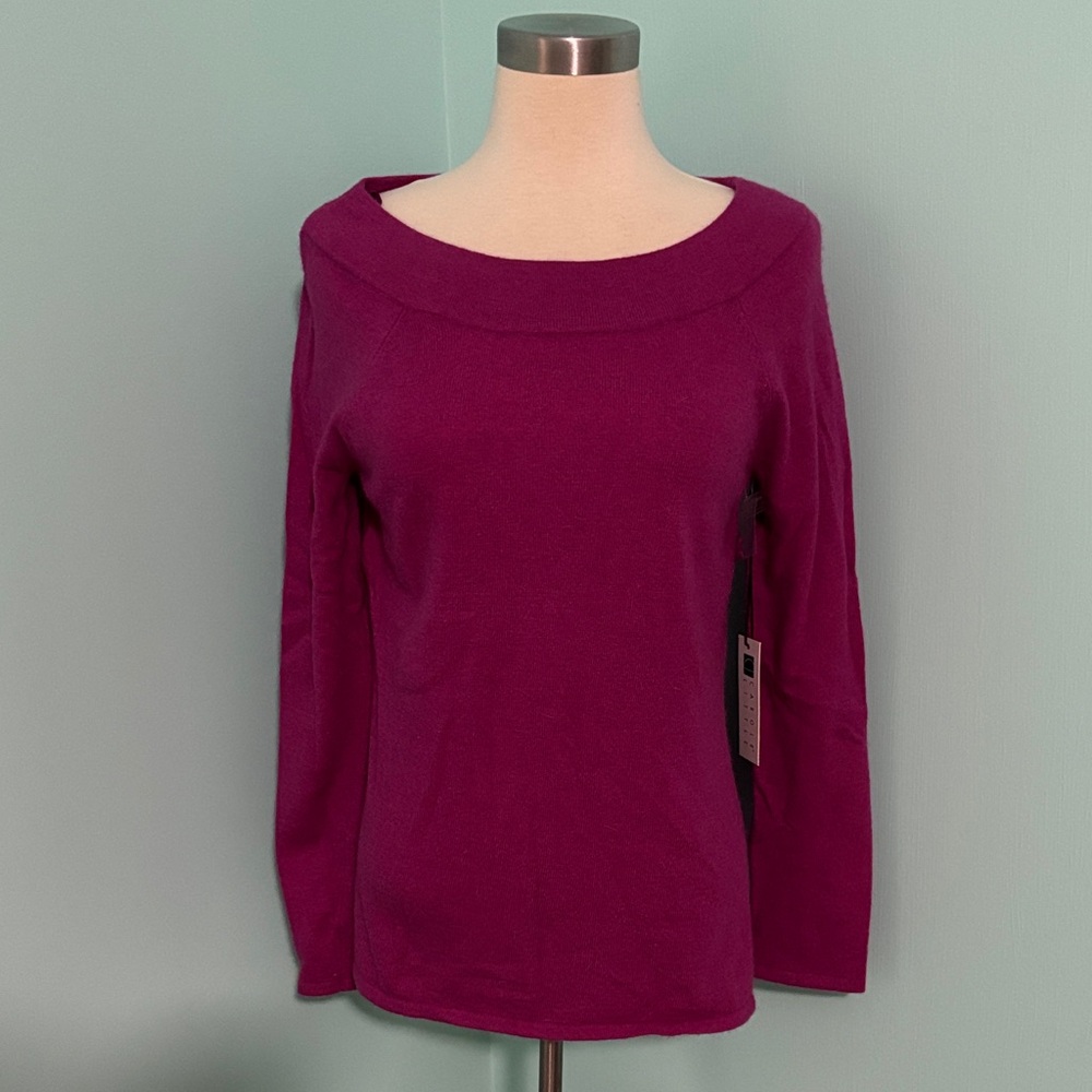 Carole Little Fuchsia Knit Top